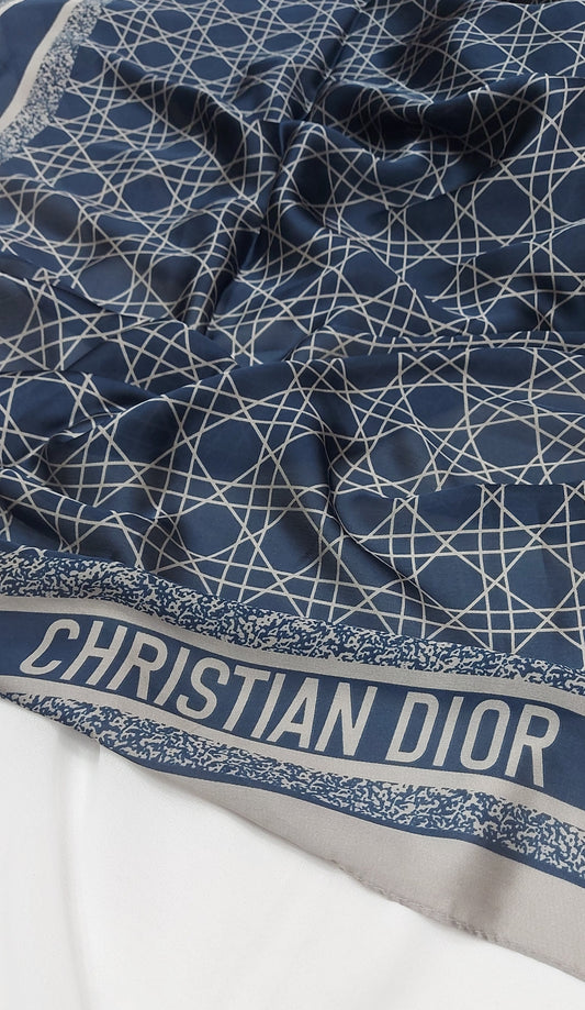 Printed Silk-Blocks blue